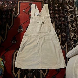 AG Alexa Chung collab cream overall dress nwt